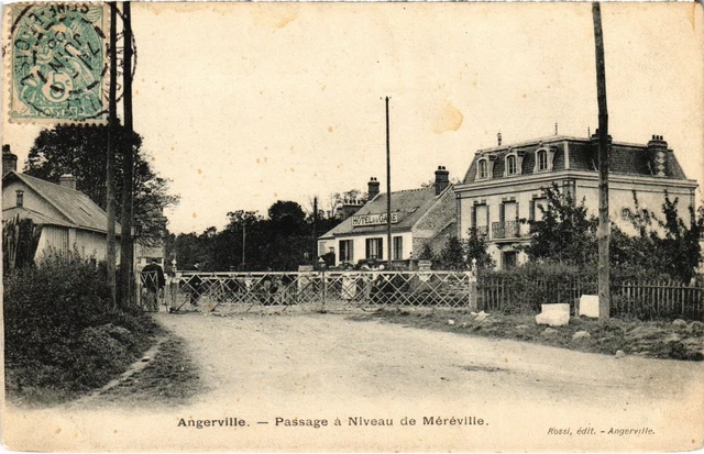 CPA Angerville Passage a Level of Mereville FRANCE (1371542)