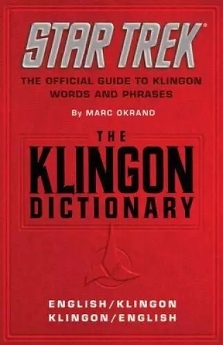 The Klingon Dictionary (Star Trek) - Paperback By Okrand, Marc - ACCEPTABLE