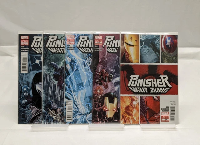 PUNISHER: War Zone #1-5 COMPLETE SET / LOT - Marvel 2012 Limited Series RUCKA NM PUNISHER: War Zone #1-5 COMPLETE SET / LOT - Marvel 2012 Limited Series RUCKA NM