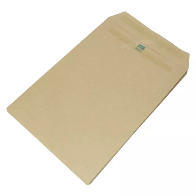 25 buste C4 Manilla Plain 80 ggm autosigillante A4 marrone confezione lettera busta