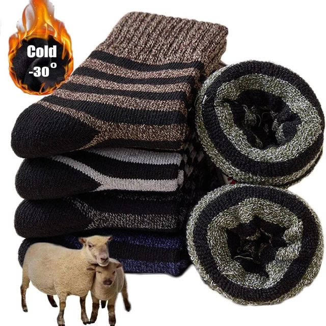 5 Pairs Mens Winter Super Thick Merino Wool Boot Warm Thermal Socks Heavy Duty