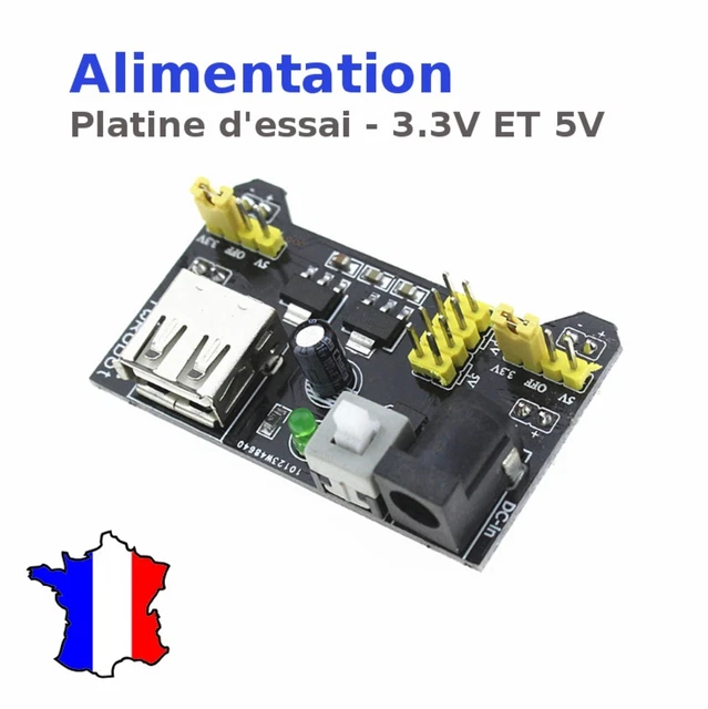 Module D'alimentation Pour Planche à Pain Sans Soudure MB102, 3.3V