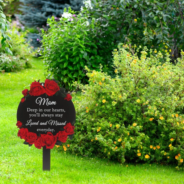 Pali commemorativi mamma regali mamma tomba giardino segni cortile