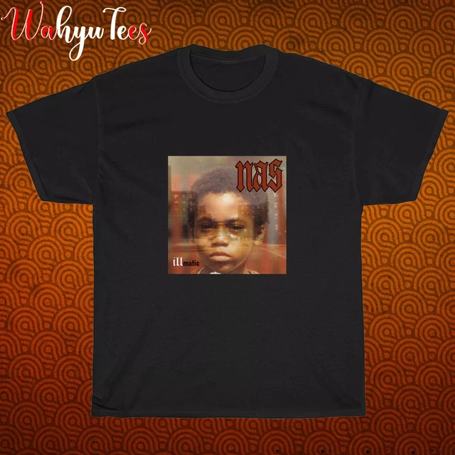 T-shirt Nas Illmatic Logo Noir Et Blanc - Tailles S à 5XL - Neuf Avec étiquettes