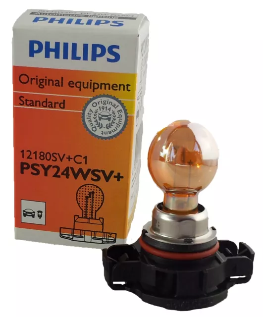 PSY24WS+ PHILIPS SilverVision gelbe Chrom Blinker Lampe 2st 12180SV