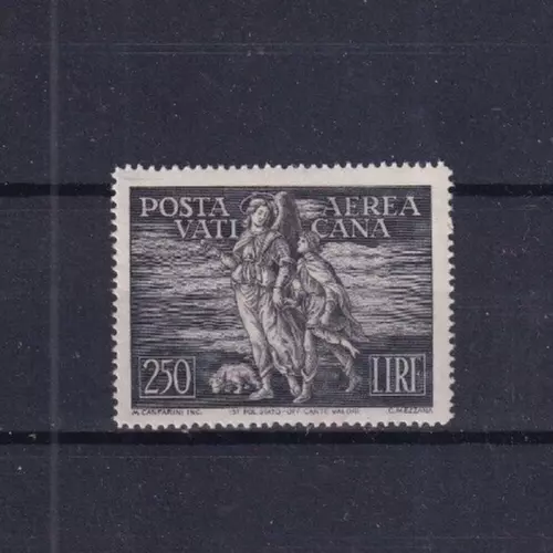 Vaticano 1948 - Arcangelo E Tobiolo Posta Aerea Lire 250 Nuovo S/Linguella