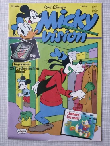 Walt Disneys Micky Vision  Nr. 20  Comic  von 1990  Heft  Micky Maus