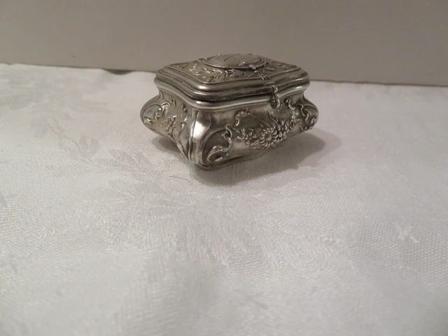 BOITE COFFRE EN argent massif intérieur vermeil EUR 55,00 - PicClick FR