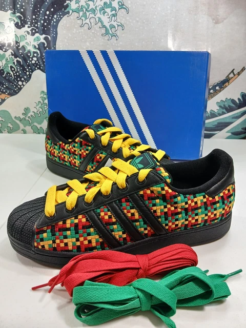 adidas gazelle silver green womens Adidas Supertar 2 Hemp Rasta main image 1