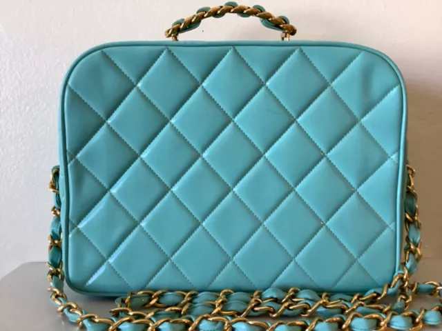 SUPER RARE VINTAGE Chanel Lunch Box Style Vanity Bag $5,000.00