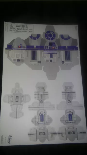 Disney Star Wars Droid R2 -D2 Cardboard 4 piece Puzzle for Table or Desktop