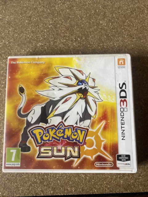 Pokemon Sun (Nintendo 3DS, 2016) Complete PAL LOOK!!!!!!!!!