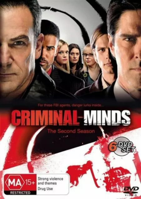 Criminal Minds : Season 2 (DVD, 2008, 6-Disc Set) very good condition t132
