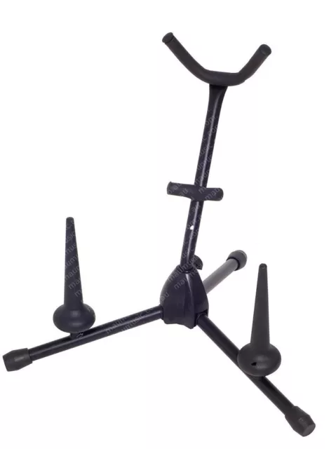 AMS BWA62 SAXOPHONE SAX STAND w 2 FLUTE/ CLARINET PEGS DURABLE & LIGHTWEIGHT