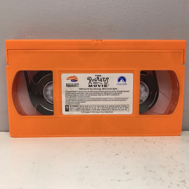 NICKELODEON RUGRATS MOVIE VHS Video Tape Only Nick Jr Orange BUY 2 GET nickelodeon-rugrats-movie-vhs-video-tape-only-nick-jr-orange-buy-2-get