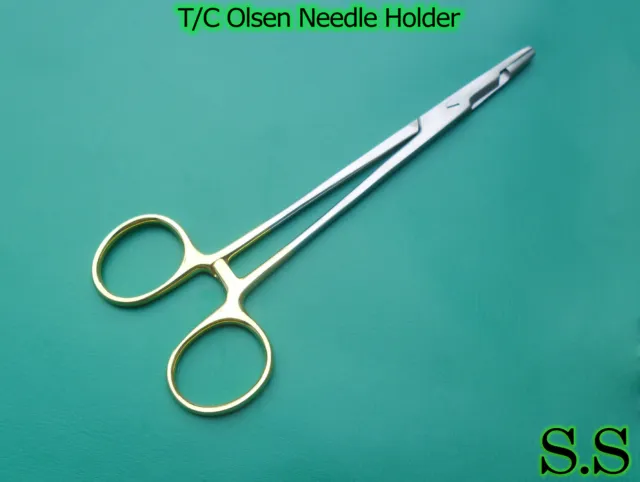 2 Tc Olsen Hegar Needle Holders 5.5" 6.5" Veterinary