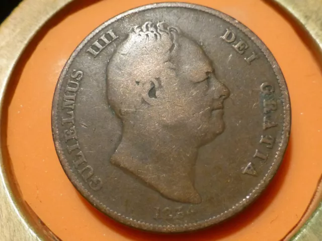 Angleterre - One Penny - 1834 - Rare & Qualite Tb/Tb+ !