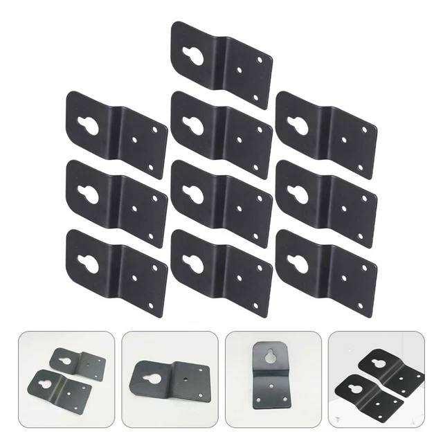 10 PIECES HANGER Plate for Surround Speaker Wall Mount Hook Connector £