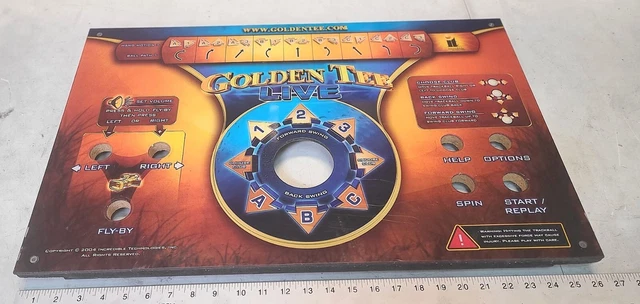 Golden Tee Live golf game replacement plexi top for arcade game