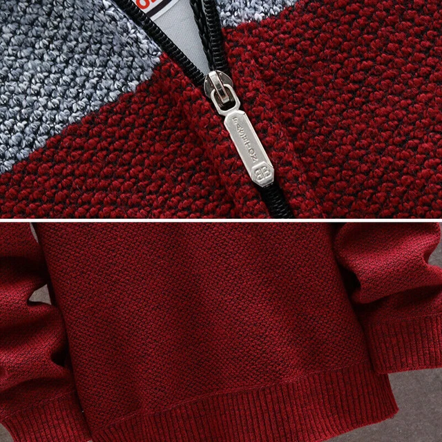 Mens Fashion Warm Fleece Lined Hooded Hoodie Winter Jacket Sweatshirt Coat 5