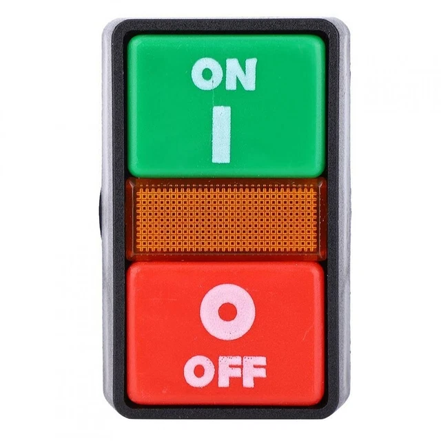 PPBB-30N DOUBLE PUSH-BUTTON Switch With LED Light On-Off Momentary ...