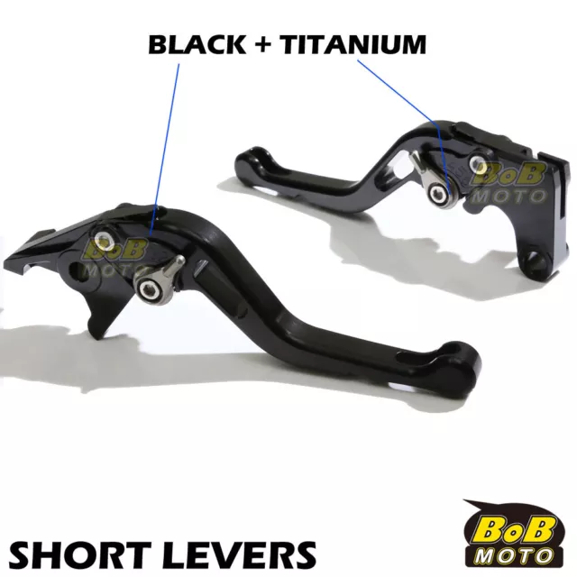 For Yamaha TMAX500 01-07 03 04 05 06 CNC Clutch Brake Levers Short Black SBT