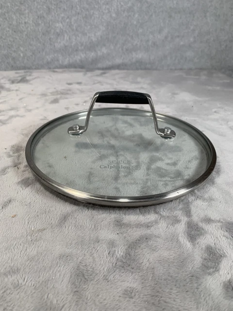 Simply Calphalon Lid Replacement Tempered Glass 7" Rubber Grip Stainless Cooking