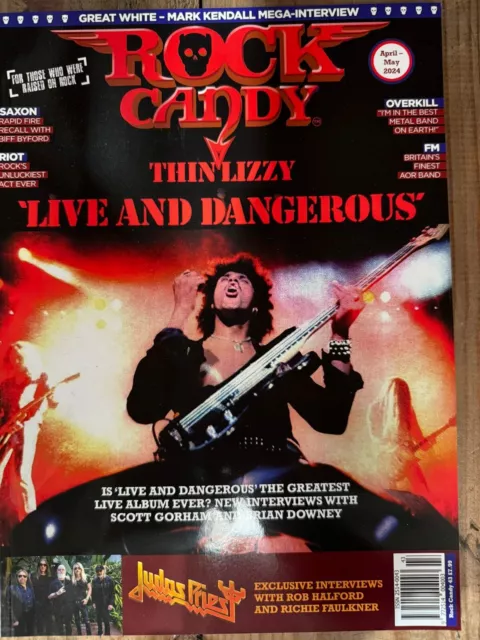 Rock Candy magazine #43 2024 Thin Lizzy 'Live and Dangerous +Judas Priest &Saxon