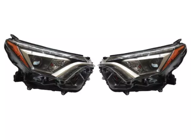 Per 2016-2018 Toyota Rav4 Coppia Fari Alogena Fari Sinistro + Destro Set