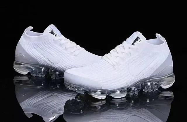 DS Nike Air VaporMax Flyknit 3 Men's white air cushion shoes - brand new