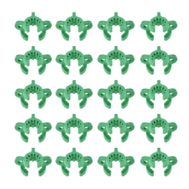 Lab Joint Clip Plastic Clamp for 12/18 or 12/30 Glass Taper Joints Green 20Pcs