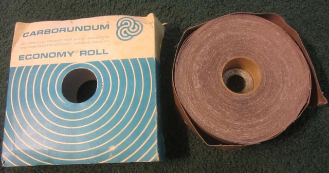 2" x 50 yds Carborundum Abrasives Economy Roll 80 Grit J255E,sand paper