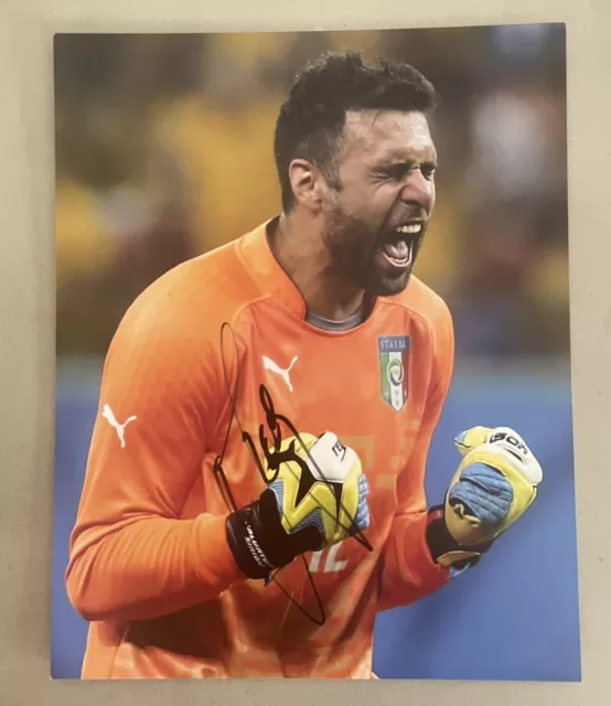 Salvatore Sirigu Hand Signed Italy Italia 10x8 Photo - PSG Torino