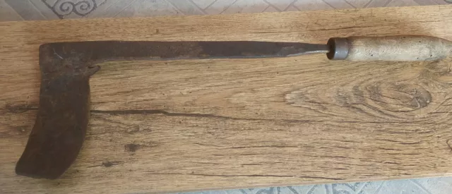 Antique Wood DrawKnife Woodworking Shave Knife Primitive Hand Forged Tool