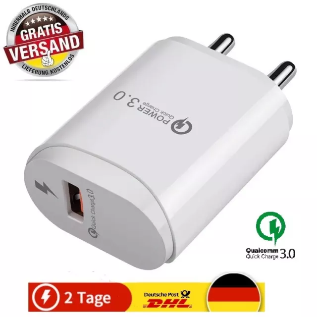 Power USB  18W QC3.0 Netzteil Schnellladegerät Schwarz Ladegerät