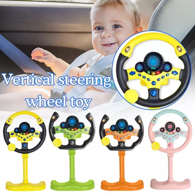 1* Baby Electric Steering Wheel Toy Driving Simulation Driving Toy J0L2