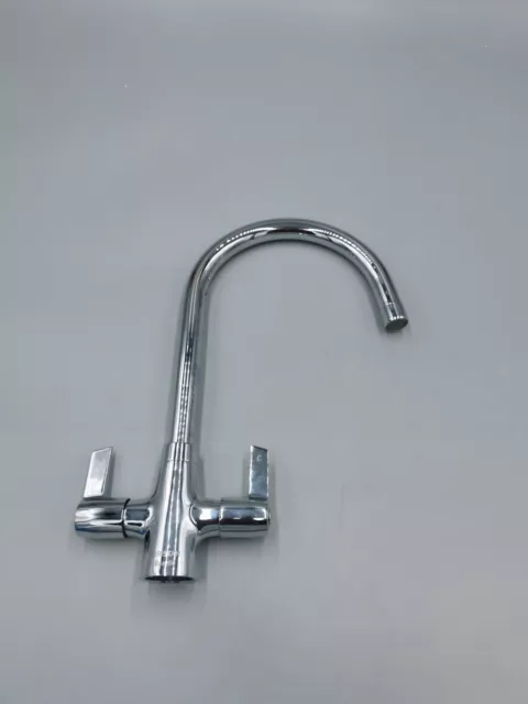 Bristan Echo Easy Fit Kitchen Sink Lever Handles Tall Swivel Spout Mixer Tap.