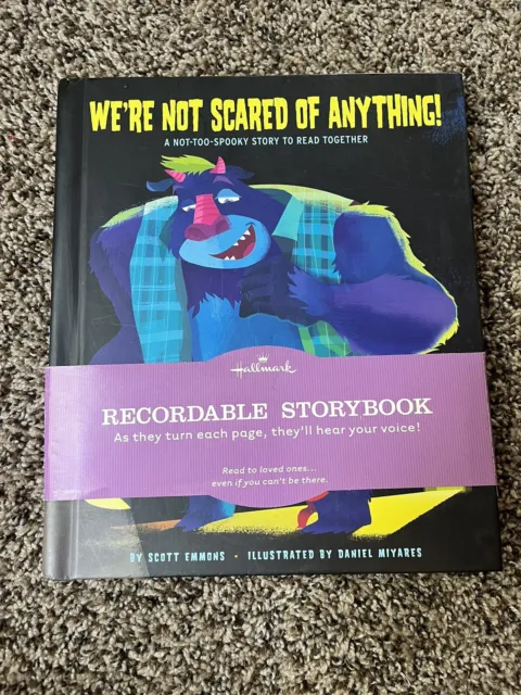 Hallmark Recordable Storybook "We're Not Scared of Anything" new with flaws