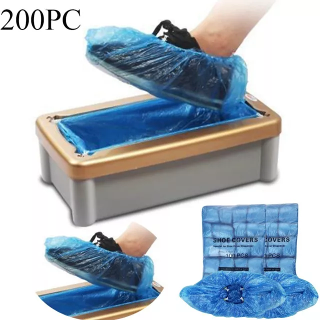 100/200PCS Boot Cover Plastic Disposable Shoe Covers Overshoes Waterproof❤