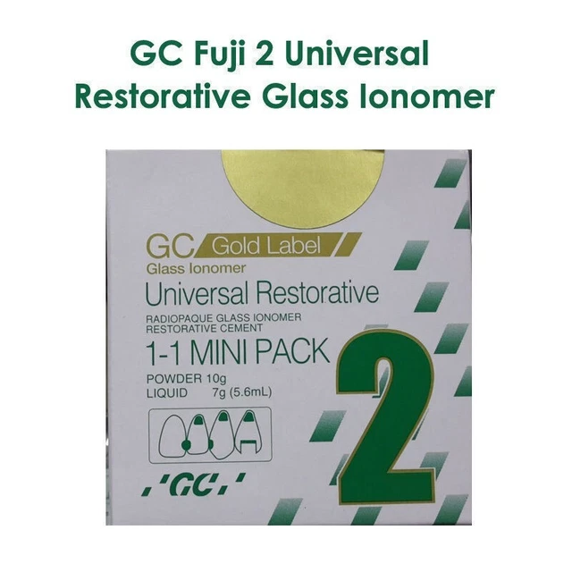 GC Fuji II Self-Cured Glass Ionnomer Restoratiive Cementation of Crown & Bridges