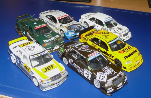 6 x Minichamps 1:43 Mercedes Benz DTM Bastler