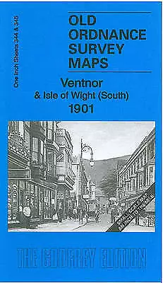 Map Of Ventnor & Isle Of Wight (South) 1901 New