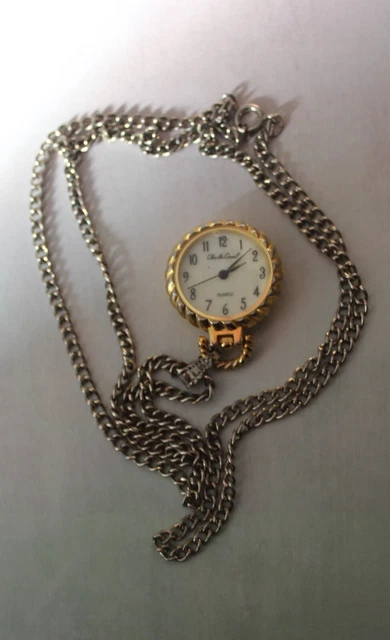 Collier-Montre Vintage Bronze – Boule Sphère Lisse – Sautoir Pour Femme Broeck – Nouveau Avec étiquettes