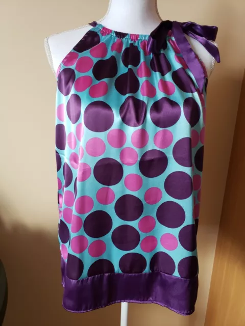New girls BCX Girl colorful polka dot top size XL 16 years