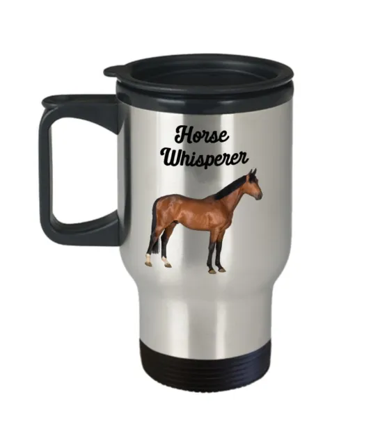 Horse Whisperer Travel Mug - Funny Tea Hot Cocoa Coffee Insulated Tumbler -...