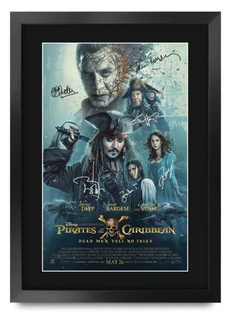 Pirates of the Caribbean A3 gerahmt Dead Men Tell No Tales Jonny Depp Filme