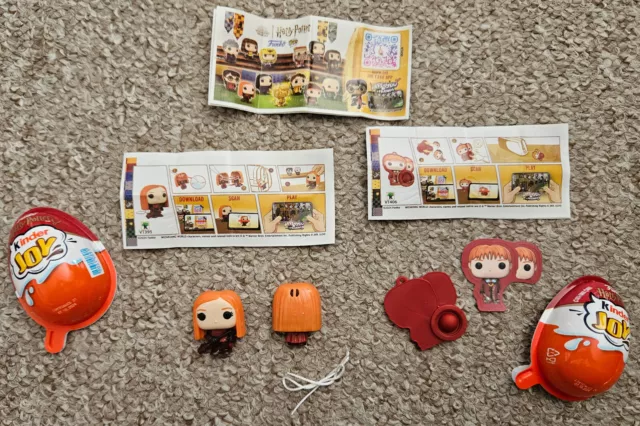 Kinder Joy Harry Potter Funko Pop / Ginny Weasley & Fred und Georg Pop-It / 2024