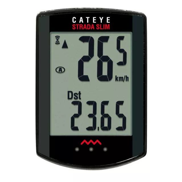 Cateye Bike Cycling Strada Slim Wireless Large Screen Display Computer