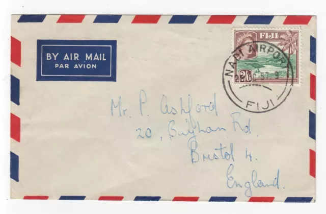 1954 RAF Christmas Islands (Atomic bomb tests) Mail NADI Fiji Supply Route