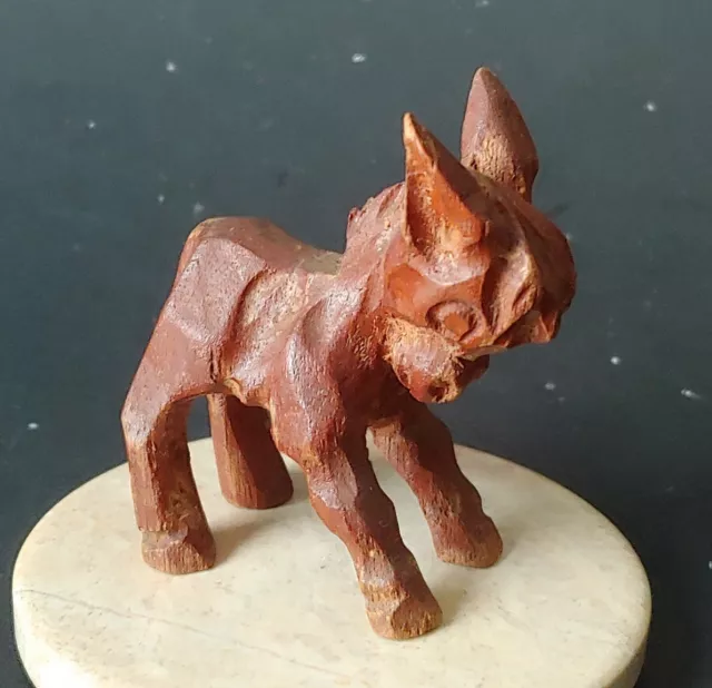 Vtg Donkey Mule Hand Carved Wood Nativity Christmas Republican Politics Wildlife